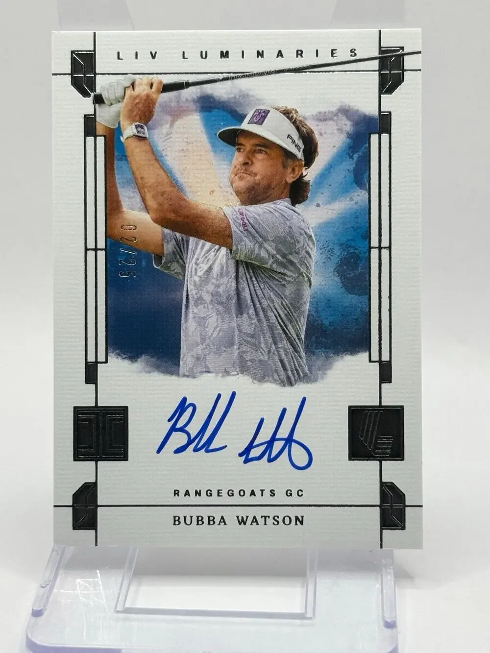 2024-25 Panini Impeccable LIV Golf Bubba Watson Luminaries On Card Auto 2/25 SP